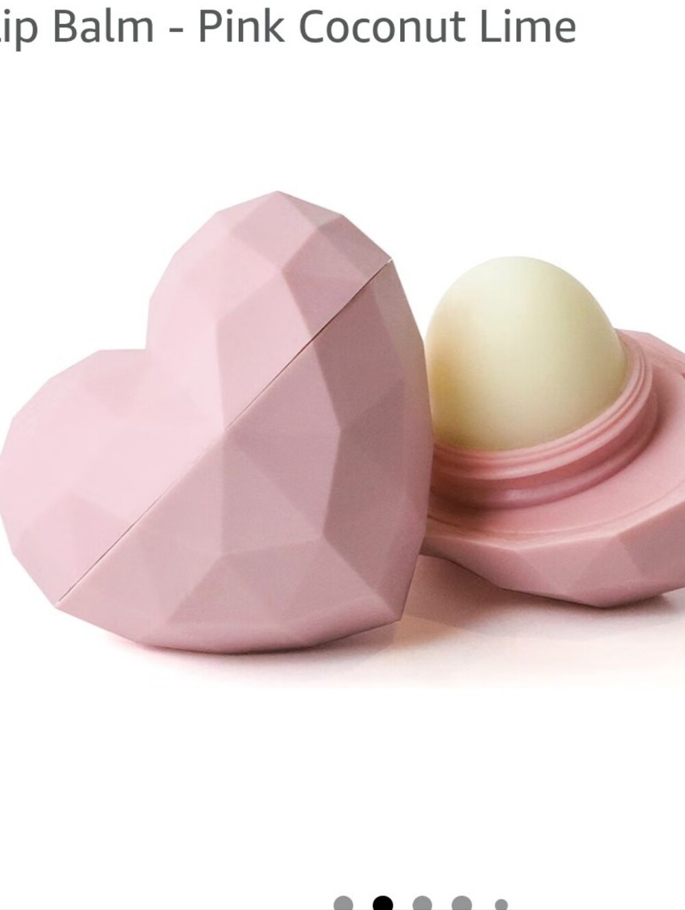 Rebel Natural Pink Heart Lip Balm - Coconut Lime